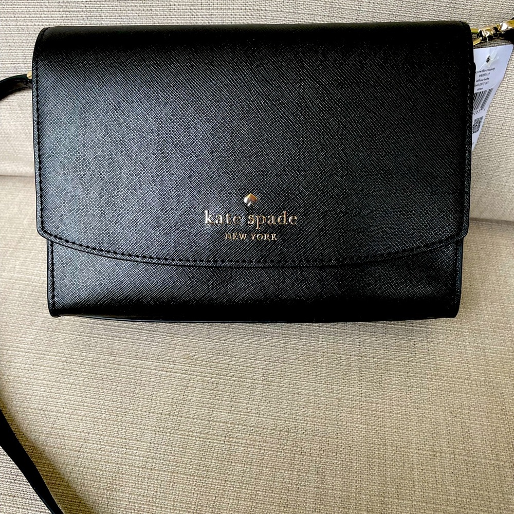 Kate Spade, Carson, Black, Convertible, Crossbody - Picture 2 of 6